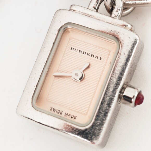 Burberry BU5200 Silver-Tone Charm Chainlink Bracelet Watch - Picture 4 of 6